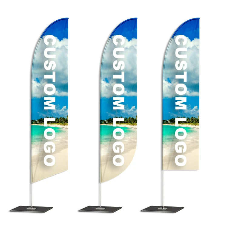 Promotion Feather Flag Flying Flags and Banners Custom Advertising Beach Flags