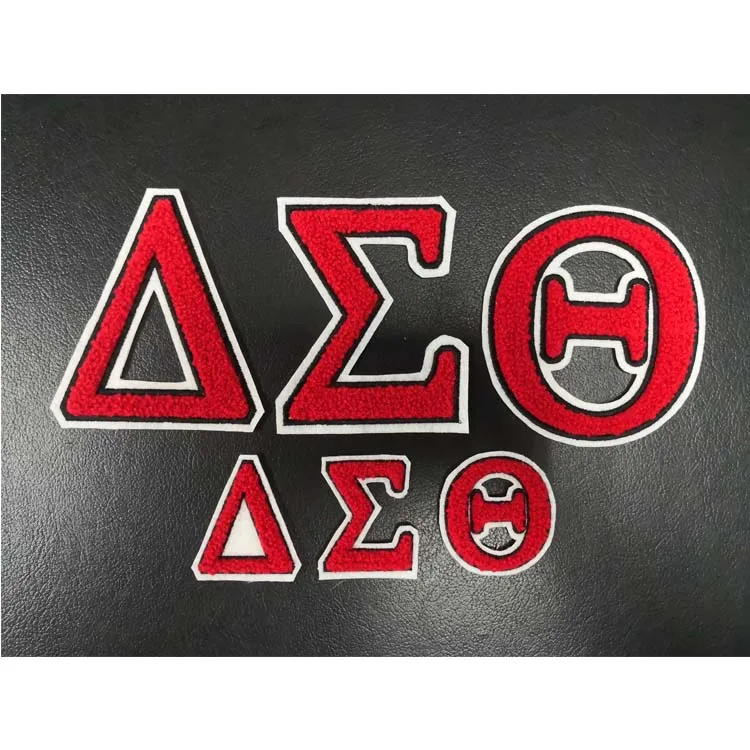 Embroidered Sorority And Fraternity Patches Custom Iron On Greek Letter