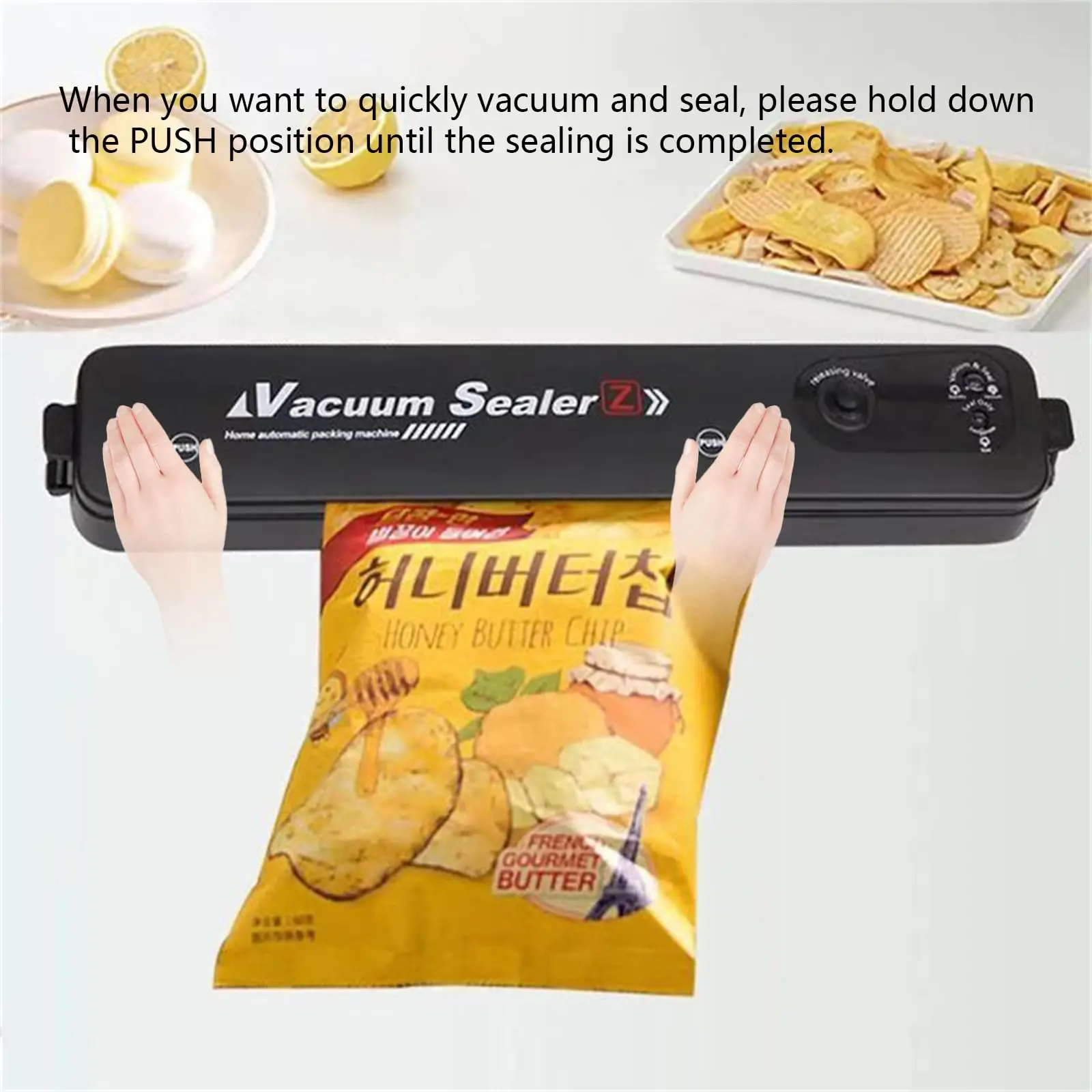 Custom Logo Manufactures Automatic Food Vacuum Sealer Machine Household