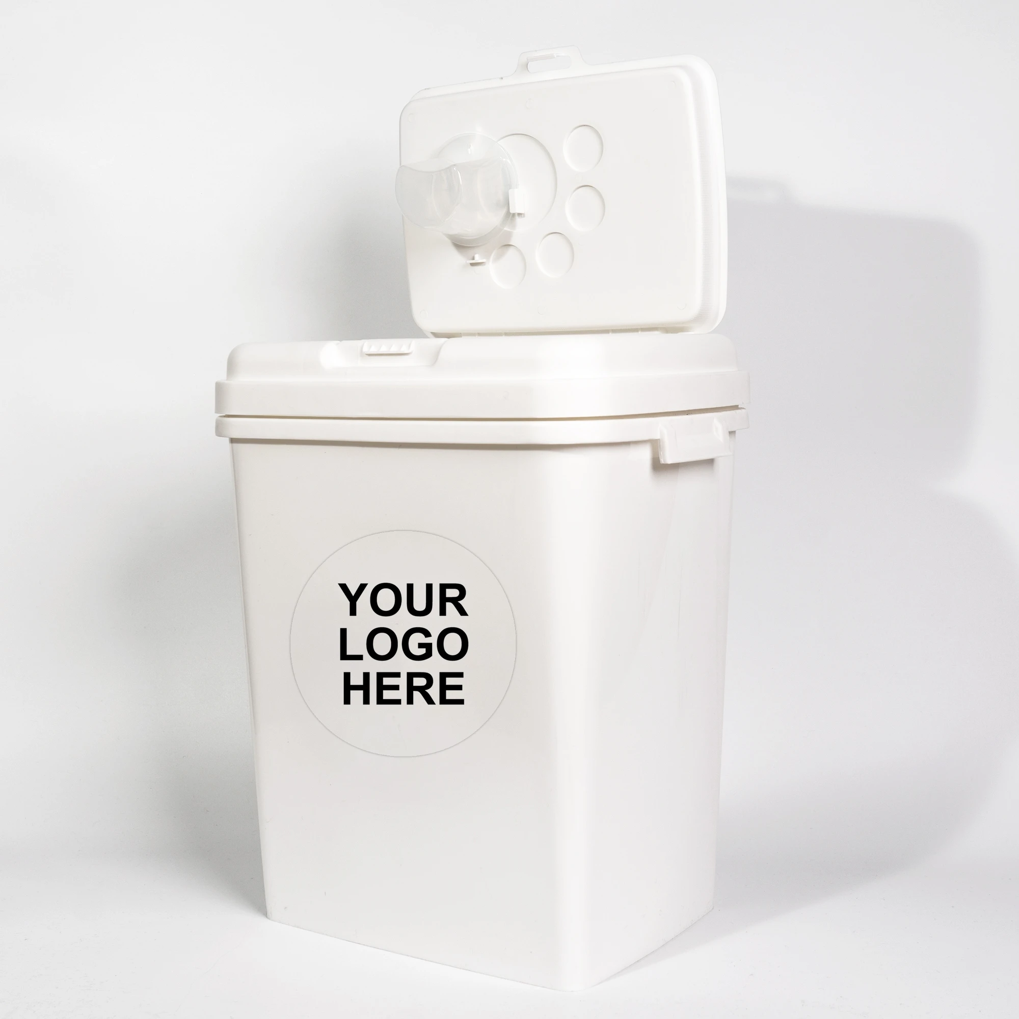 Многофункциональный портативный контейнер для сухих кормов домашних животных 40 л герметичный хранения собак и кошек пластиковый ящик муки