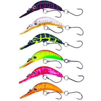 ABS Plastic Sinking Grasshopper Insect Lure Curved Minnow Artificial Hard Bait for Trout Perch Stream Fishing – Minnow – view 3