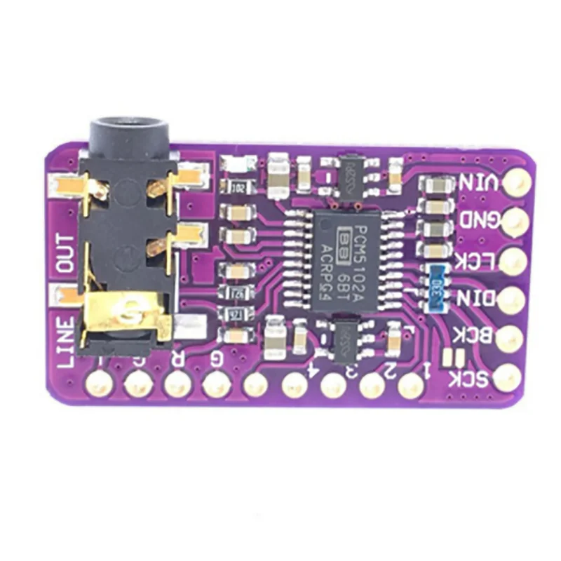 I2S PCM5102A DAC Decoder Player Module PHAT Format Audio Board