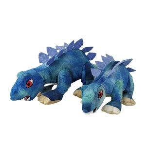 Cute Blue Dragon Stuffed Animal Toy Plush Stegosaurus with PP Cotton Filling