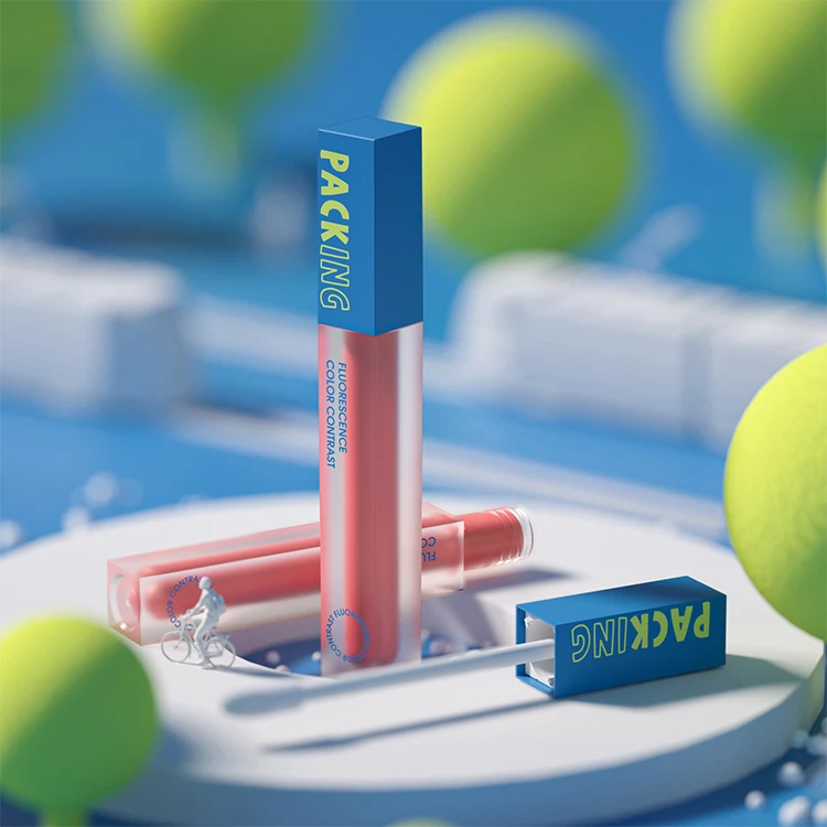 LG2012 High Quality Custom Lip Gloss Tubes,lip Gloss Tubes and Box Custom Label,plastic Lip Gloss Packaging Unique Lipgloss Tubes