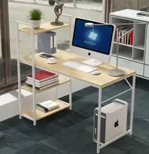 New Design Furniture table  Multi-purpose Flat L shape Home Office Computer Furniture Desk with Shelves