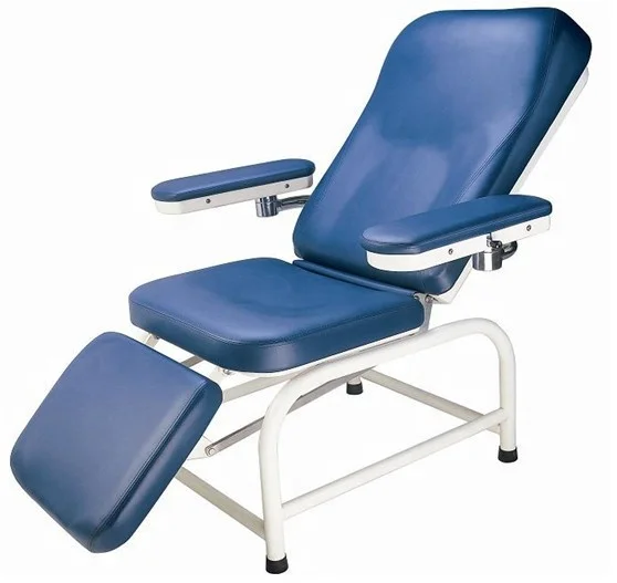 Manual  Blood Collecting Chair Medical Detachable Manual Phlebotomy Blood Donor Couch With Adjustable Armrest for