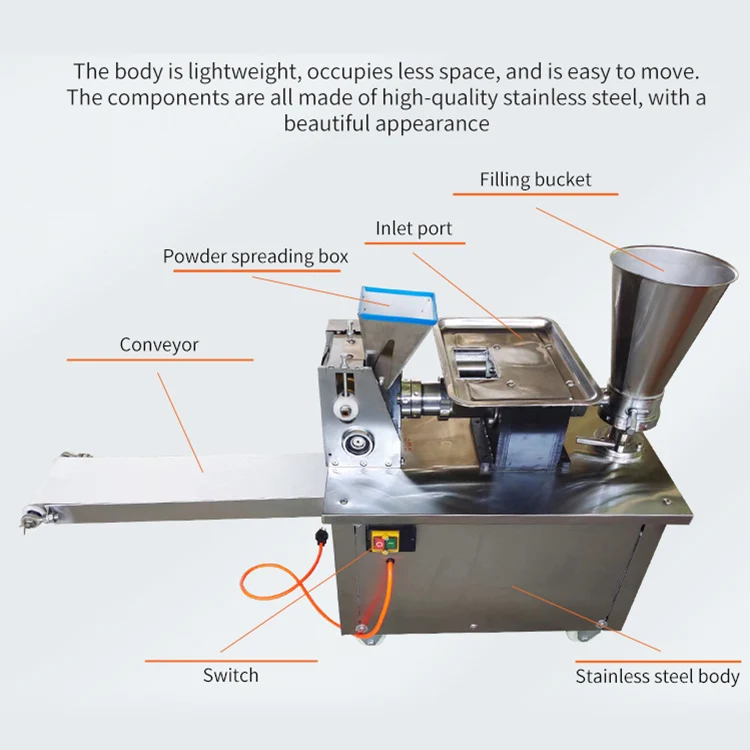 Desktop Smallest Electric 110v-220v Dumpling Wonton Baozi Sumai Making Machine With Mould Changed MeiJin