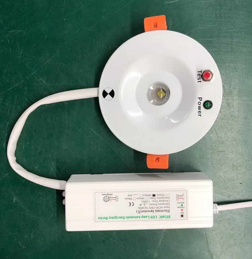 Led Rechargeable Emergency Light  Embedded Installation Circular LED UFO Lamps
