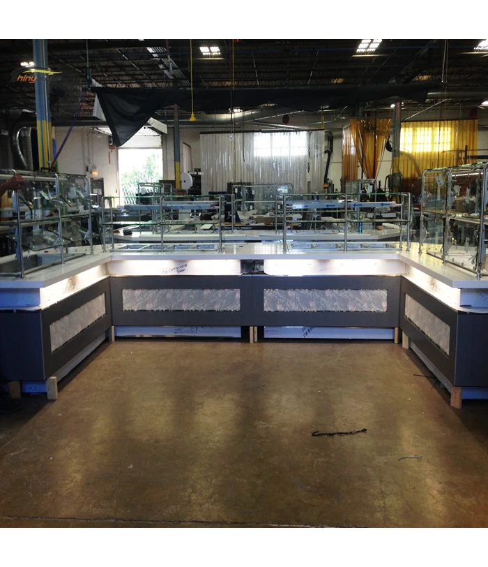 Backlit Modern Look Acrylic Solid Surface Led bar Counter