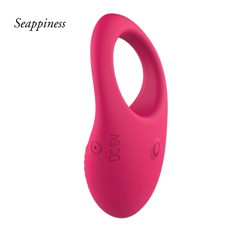 Remote Control Vibration Penis Ring Silicone Material Wearable Adult Male Sex Toy Cicada Tail Lock Essence Ring