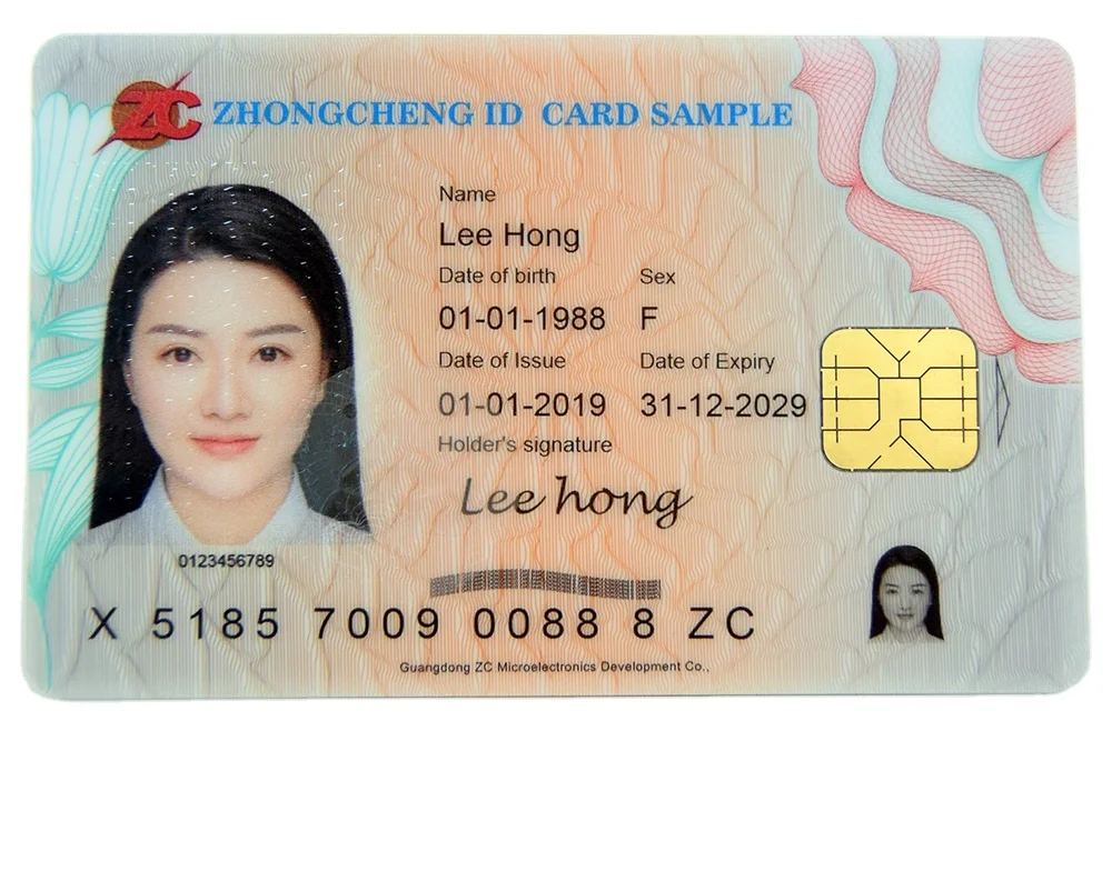 Factory Supply PVC Contact IC 24C02 Chip Blank Card With Magnetic Stripe Dual interface card