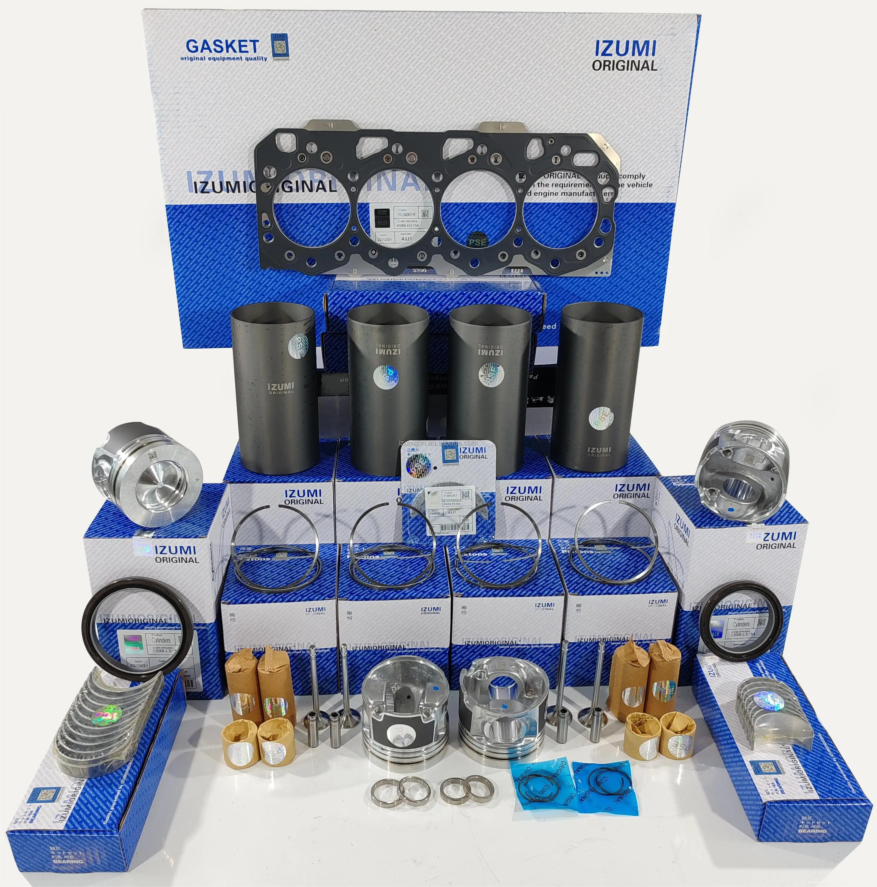 product izumi original 4jh1 4be1 4hl1 4jk1 4ba1 4jx1 4bc2 4zd1 4ze1 overhaul rebuild repair kit engine parts for isuzu-15