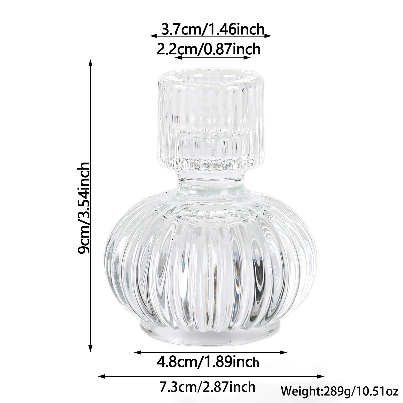 product newest crystal glass candle holder for candlestick wedding home decoration table suitable for both sides candle holders-9