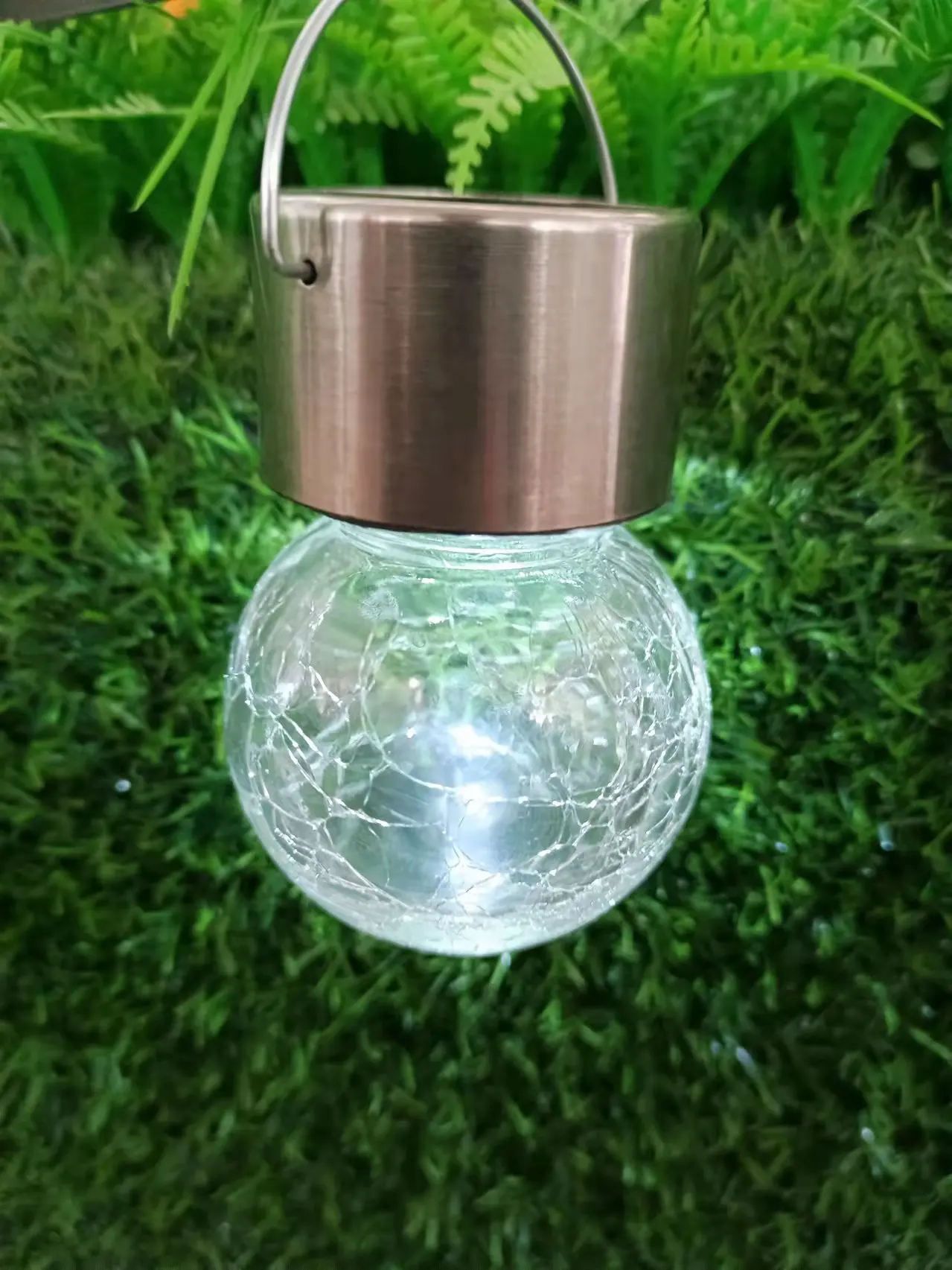 Outdoor Cracked Lighting Decorative Colorful Hanging Ball Waterproof Halogen Bulbs IP67 360 Beam Angle