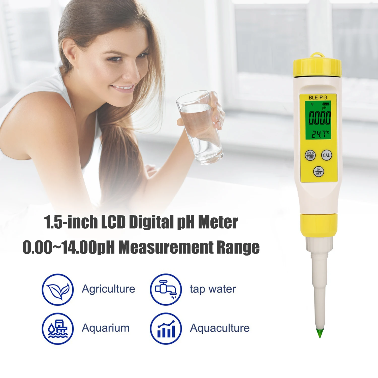 Digital Ph Meter For Food,Food Ph Tester With High Accuracy Ph Probe