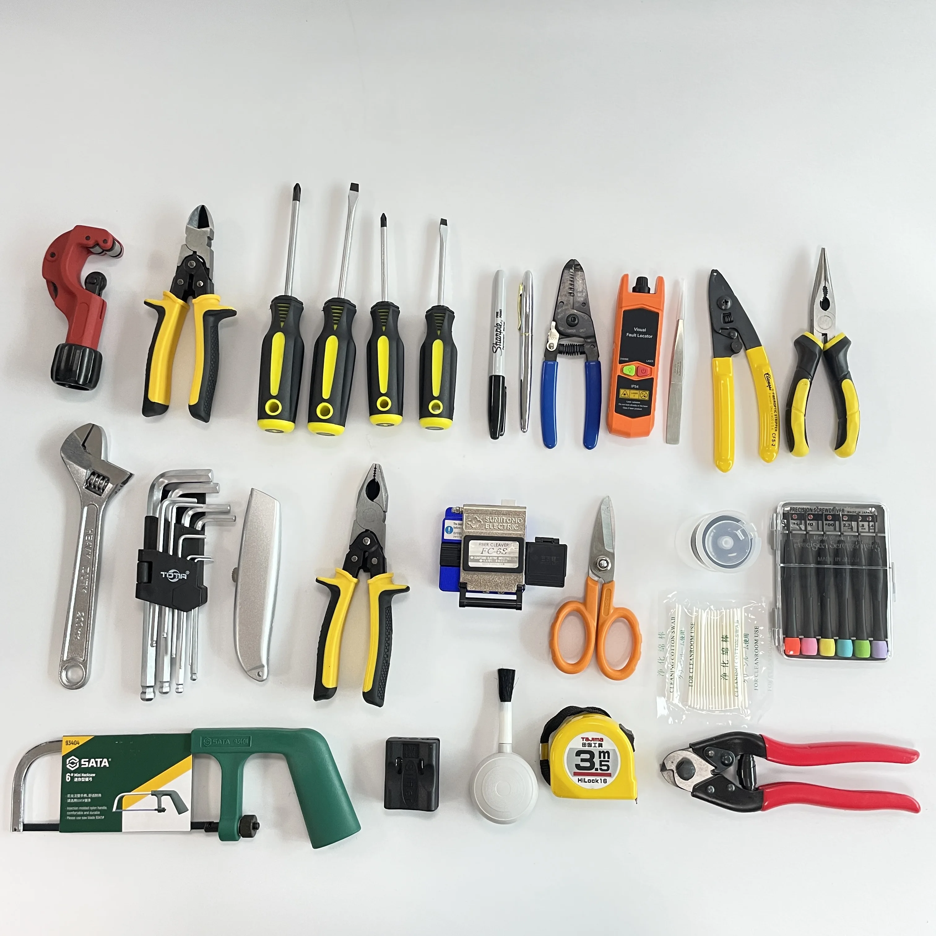 Wf558 Tool Kit For Fiber Optic Construction Tools 28 Pcs Made In China