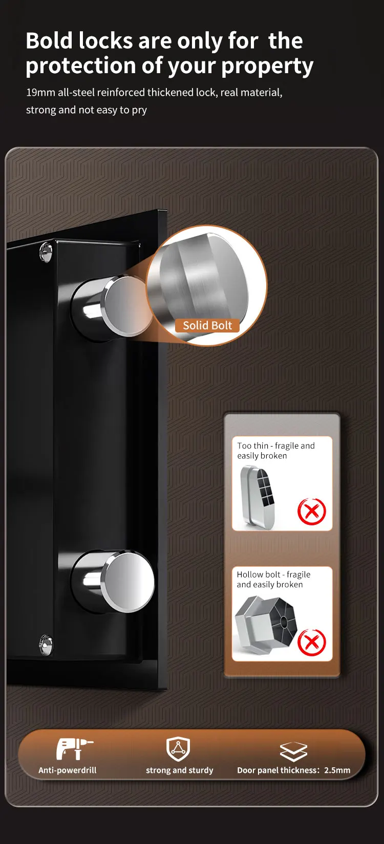 CEQSAFE Small Household Digital Security Box with Electronic Digital Lock Mini Steel Safe Box manufacture