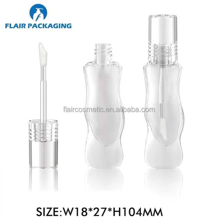 Clear Unique Shape Lipgloss Container Packaging