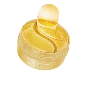 Custom Organic 24K Gold Eye Anti-Wrinkle Eye Gel Patches Snail Green Tea Hyaluronic Acid Collagen Cream Herbal Sheet Moisturizer