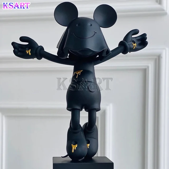 Resin crafts electroplated Minnie Mouse welcome movie themed cartoon animal store decorations