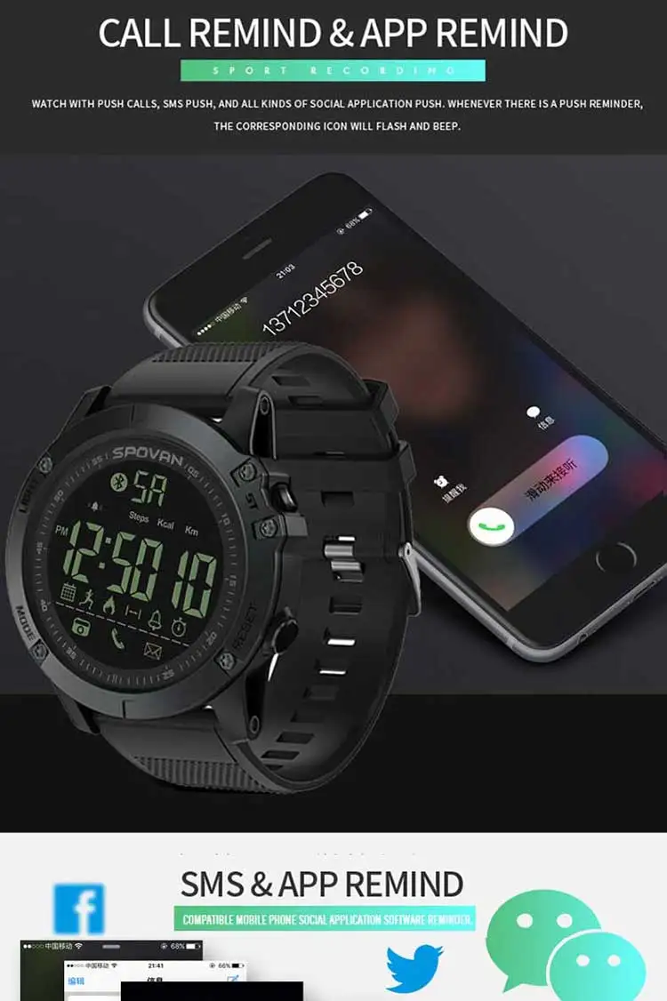 Spovan Pr1 Spovan Watch Wrist Watches Spovan Smartwatch App Spovan