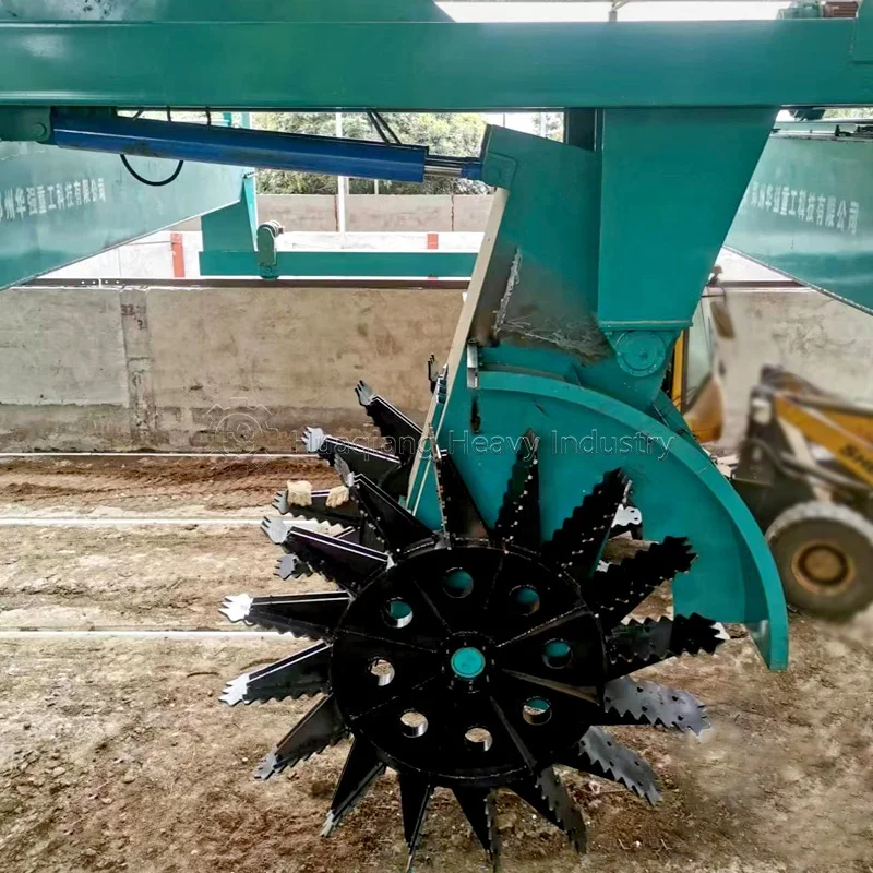 Compost Making Machines Double Wheel Type Compost Turner