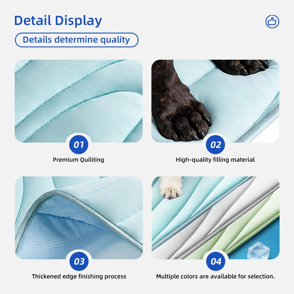 Pet Cooling Mat Cartoon Solid Design Summer Use for Dogs & Cats - product detail 4