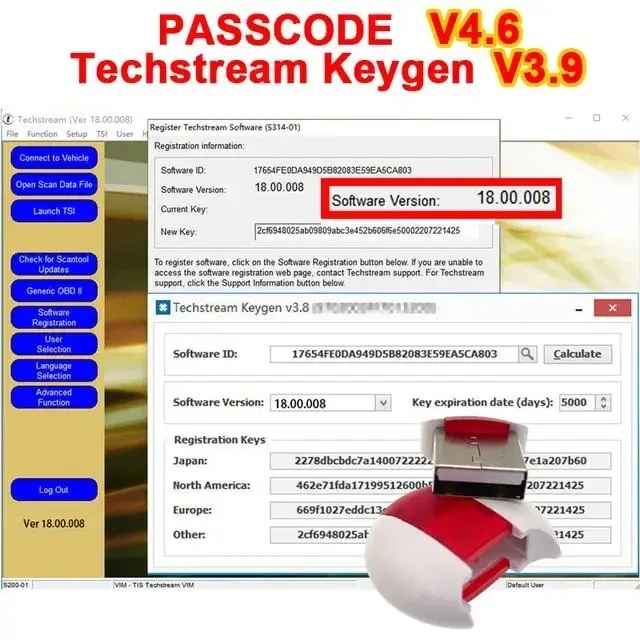 Passcode V4.5/V4.6 Keygen Calculator for Toyota & Lexus - Smart