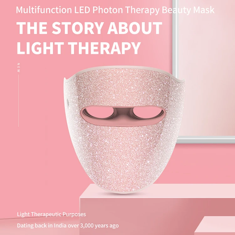 3 Colors Led Anti Aging Light Therapy Beauty Mask Face Deep Skin Care