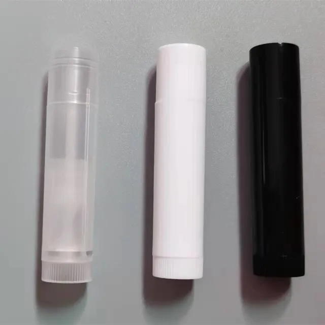 China Cheap Price Empty Red Green Black Round oval Plastic 5 gram 3.69 gram 15 gram Lipstick Container Mini Lip Balm For Tubes