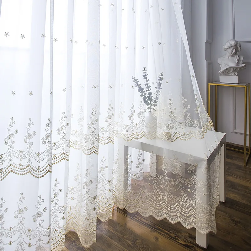 Turkish Curtains Embroidery Window Curtain European Window Embroidered ...