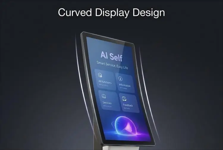 Curved Kiosk Display Detail