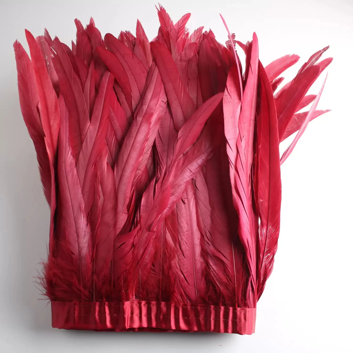 Factory Price Customized 144 Colors Rooster Tails Feather Fringes Trimming for Carnival Costume Backpacks Headdress Accessories