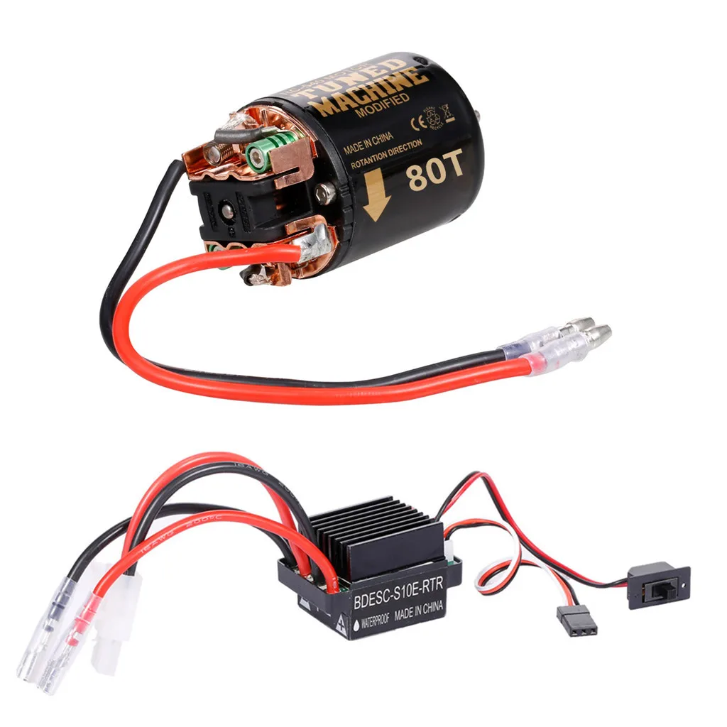 Uonlytech 320A Bürstenmotor-Controller ESC – Für RC Autos, Boote, LKWs, Kompatibel Mit LiPo-Akkus