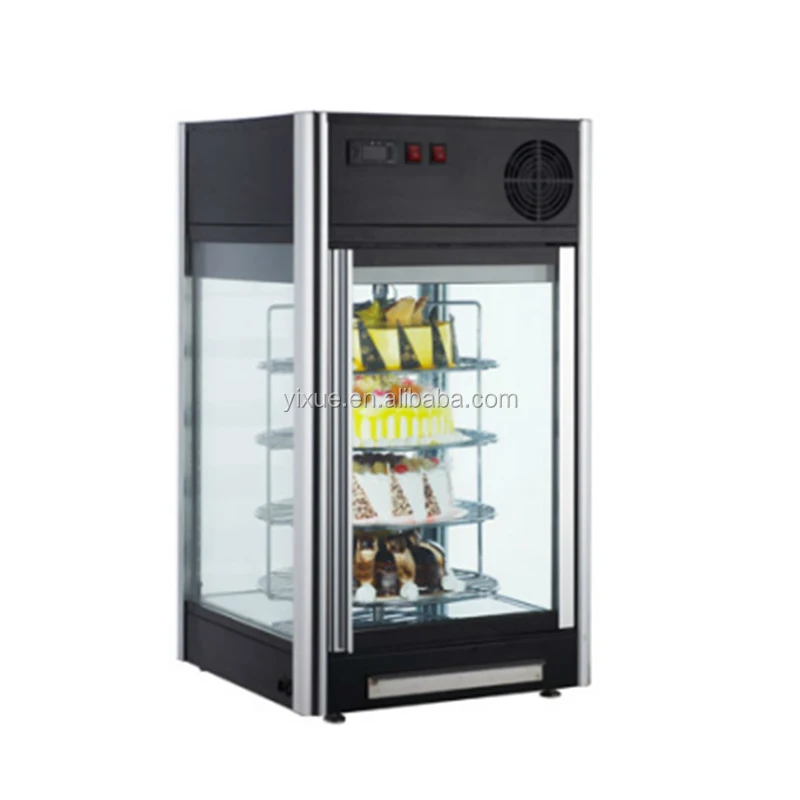 Cake Display Refrigerator Table Top Cake Cabinet Upright Curved Glass Freezer Showcase for Bakery