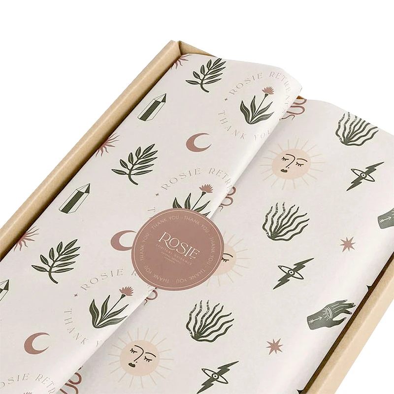 Bulk Customized Printed Company Logo Decorative Patterned Clothing T-shirt Wrapping Tissue Paper
