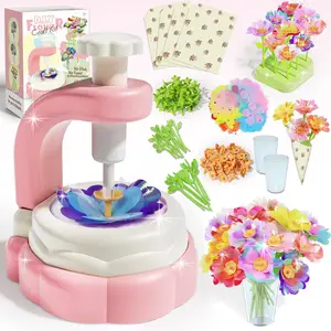 EPT Handmade Fabric Flower Bouquets Toy DIY Flower Craft Kits Build Your Own Bouquet Arts Crafts Toy