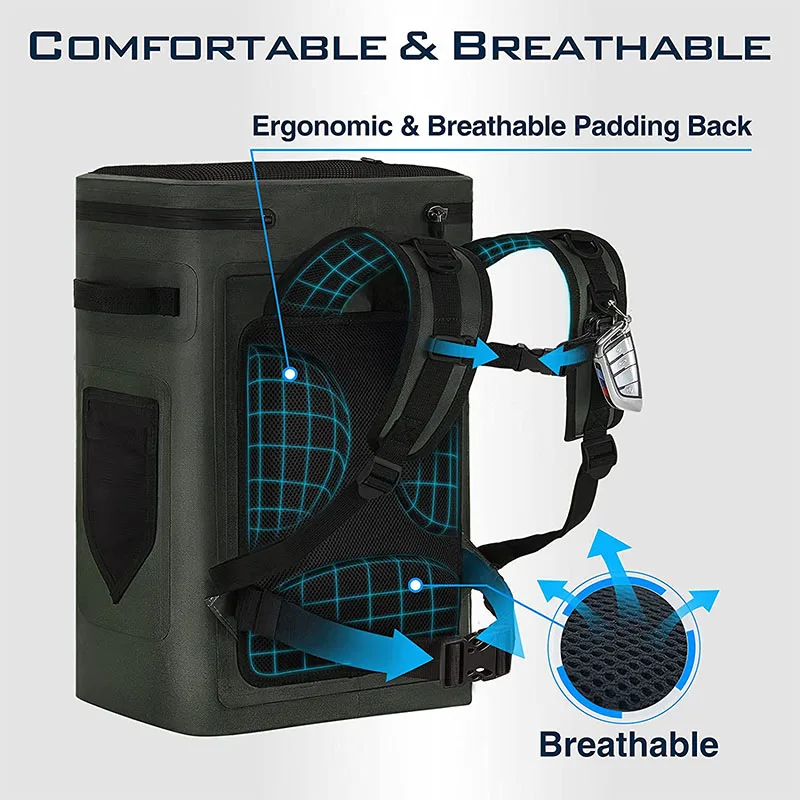 Портативный дорожный Рюкзак-холодильник, складная мягкая сумка-холодильник для пикника на открытом воздухе