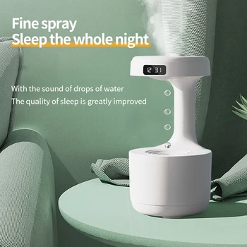 Anti-gravity humidifier water drop backflow warm light Home office intelligent humidifier bedroom fog large capacity