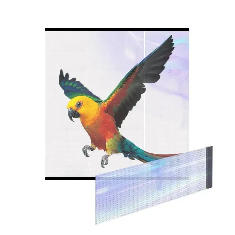 HD providni mrežasti modul displeja 3D LED providni P10 stakleni reklamni ekran