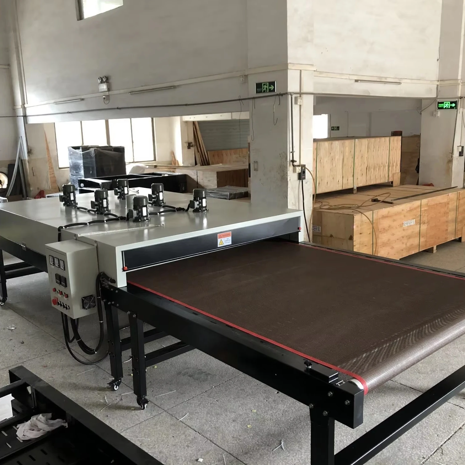 Big Size Heating Machine Tunnel Dryer 3*1.75m Heating Area Conveyor Belt Tunnel Dryer for Screen Printing Machine