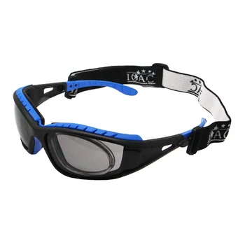 SG1057 Impact Resistant Safety Glasses Protective Spectacle Anti-Scratch Anti-Fog Work Goggles with Interchangeable Temple Strap