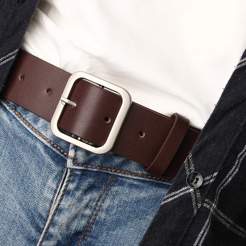 square buckle waist belt