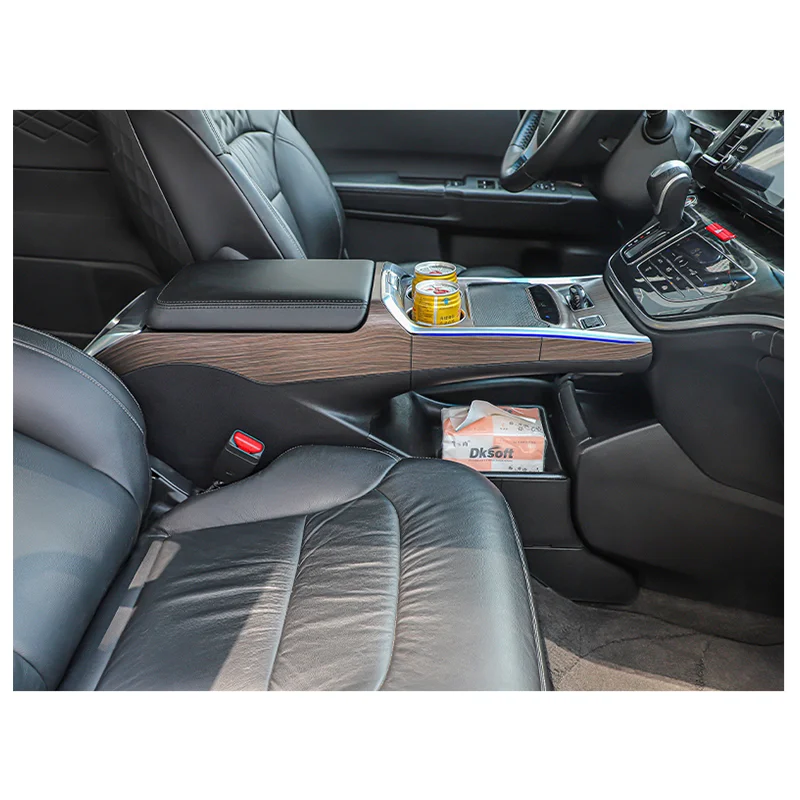 Multifunction Leather Armrest Holder Wireless Charge Feature New Design Storage Box Elysion Odyssey Refrigerator Armrest