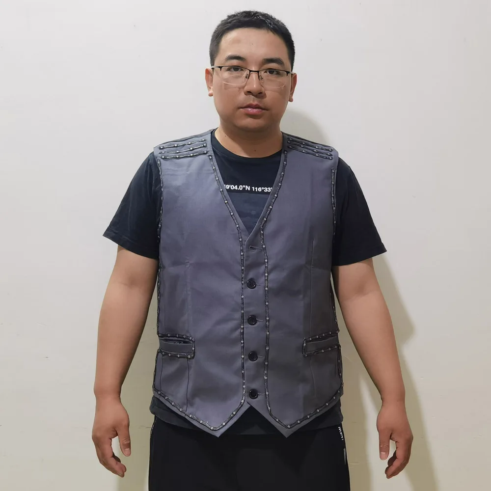 Colorful LED Luminous Vest for Ballroom Dancers DJ Singer Performer Stage Wear Jacket and Clothes for Waiters-Dance Costumes