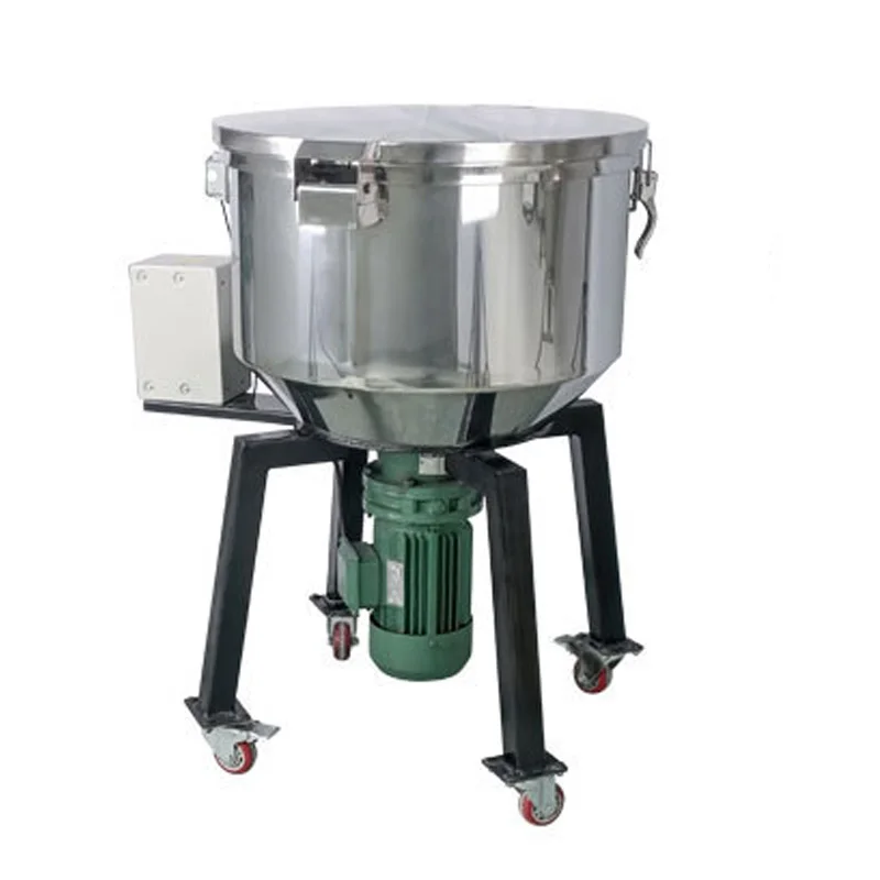 Factory Direct Sale 100kg Color Powder Resin Mixing Machine Plastic Granules Mixer Blender Low Speed Plastic Recycling Mixer