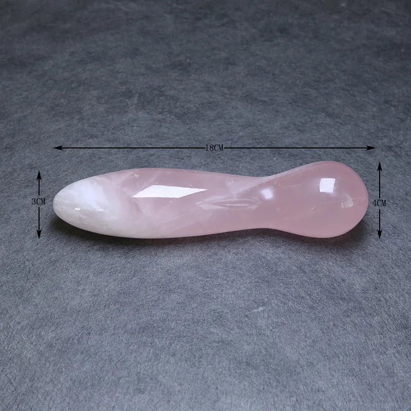 Wholesale High Quality Crystal Yoni Wands Healing Rose Quartz Massage Crystal Dildo Wand For