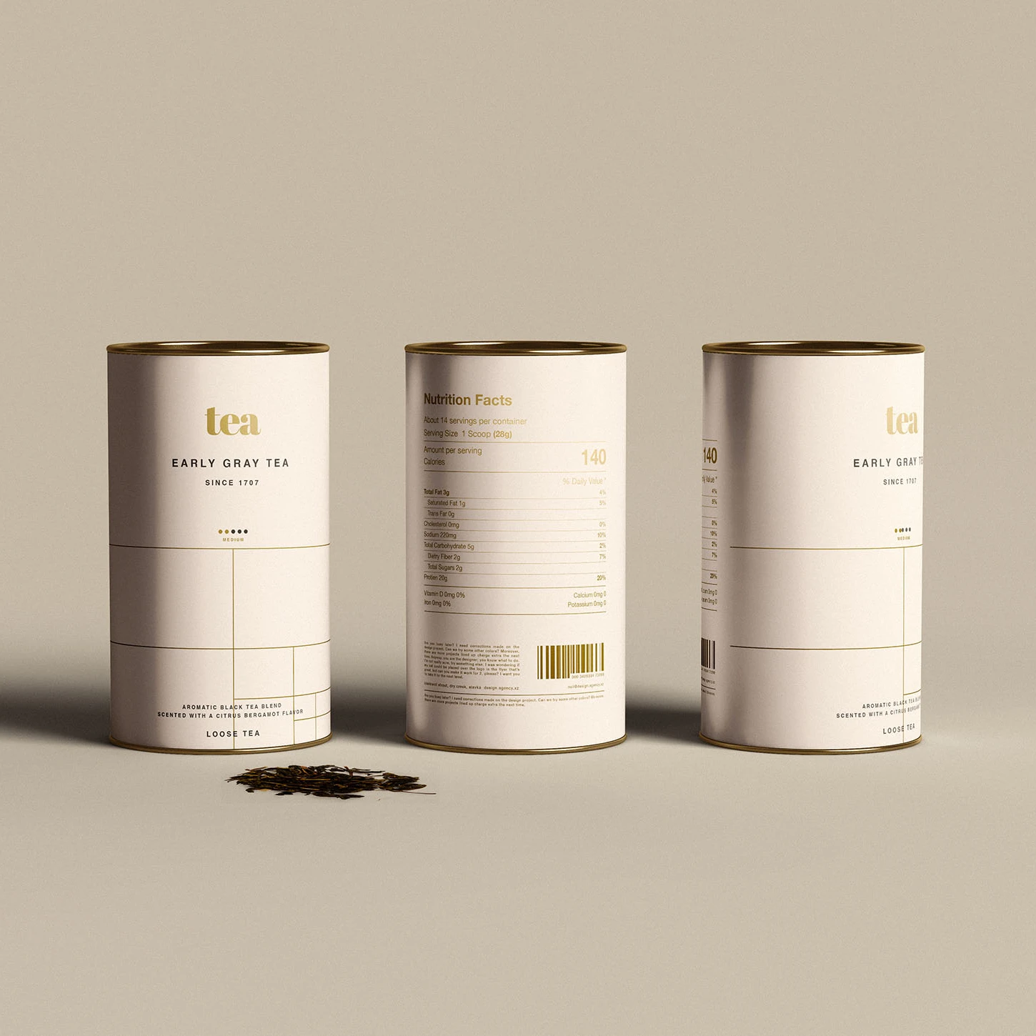 Custom Food Cylinder Box Packaging Tin Can Metal sealed Tin Box Tea Packaging Cylinder Aluminium Tin Cylinder Packaging