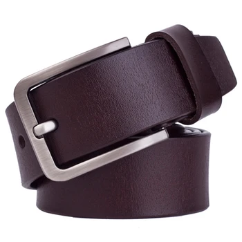 amazon supplier gentleman belt vintage cowhide leather belt classical formal dress men belt
