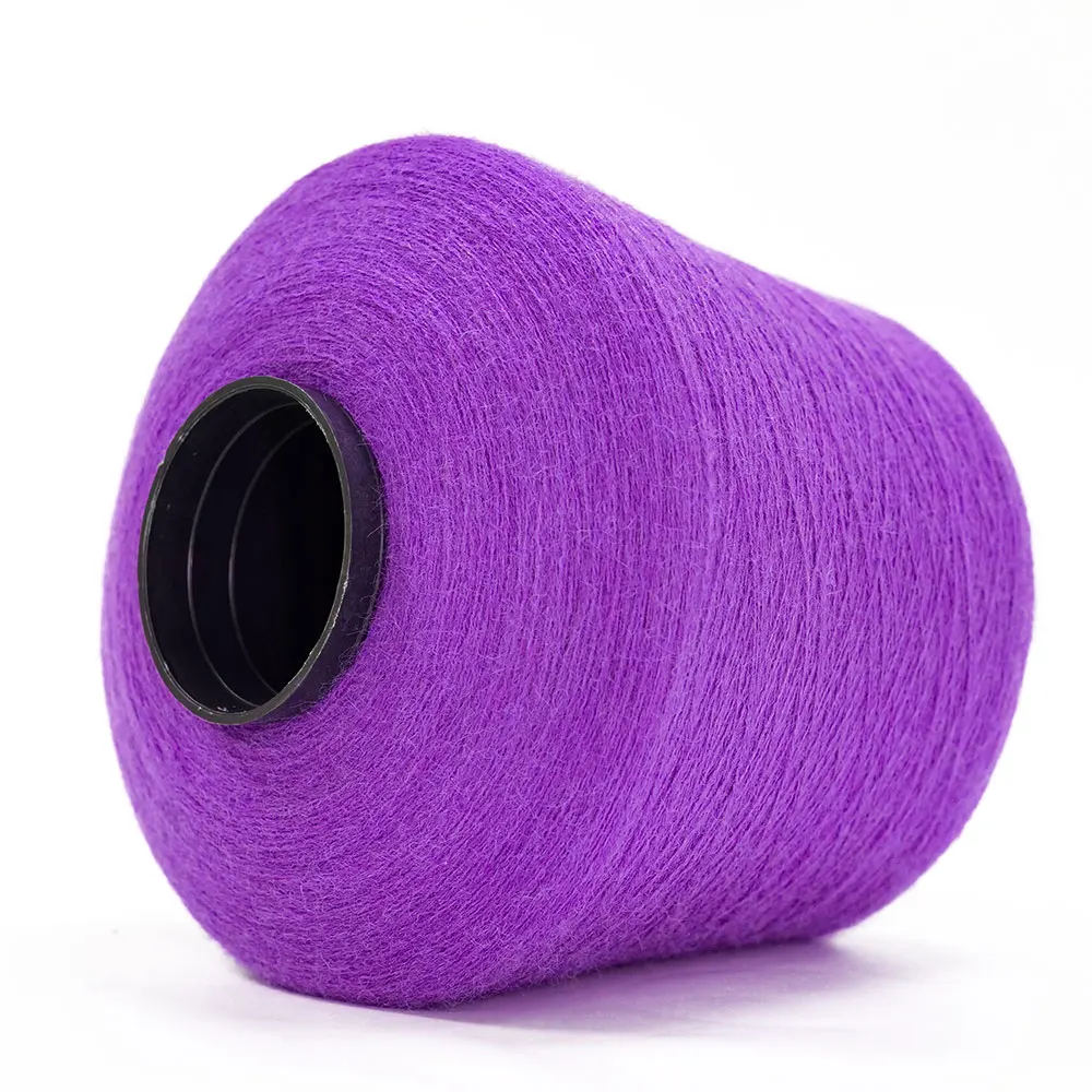 China Knitted Yarn Manufacture Blend 18S/2 40% Acrylic 30% PBT 30% Nylon Multi-Color Blended Dyed Yarn For Tufting Acrylic